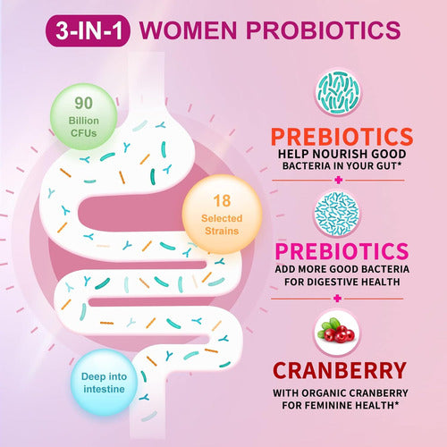 PROBIÓTICOS PARA LA MUJER 18 CEPAS 90 BILLONES OMOGS