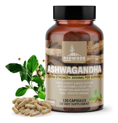 ASHWAGANDHA REDWOOD 3000 MG EXTRA FUERTE
