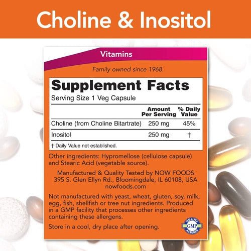 CHOLINA + INOSITOL 500 MG SOPORTE SISTEMA INMUNE