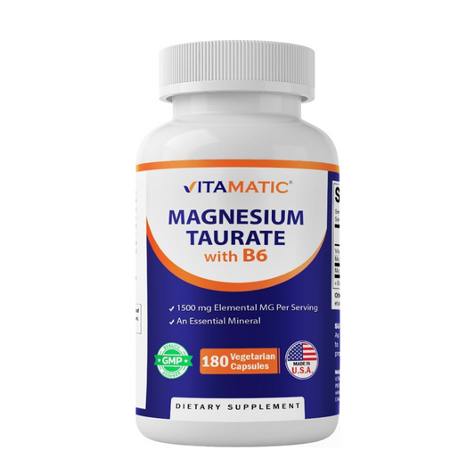 TAURATO DE MAGNESIO 1500MG 180 CÁPSULAS VITAMATIC