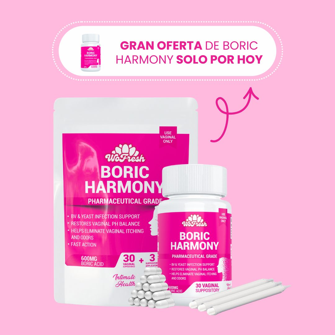 Óvulos de acido bórico - 600 MG (Bory Harmony)
