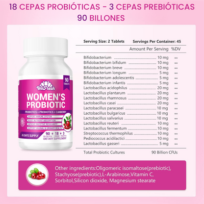 PROBIOTICOS PARA LA MUJER WOFRESH FORMULA MEJORADA