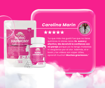 Óvulos de acido bórico - 600 MG (Bory Harmony)