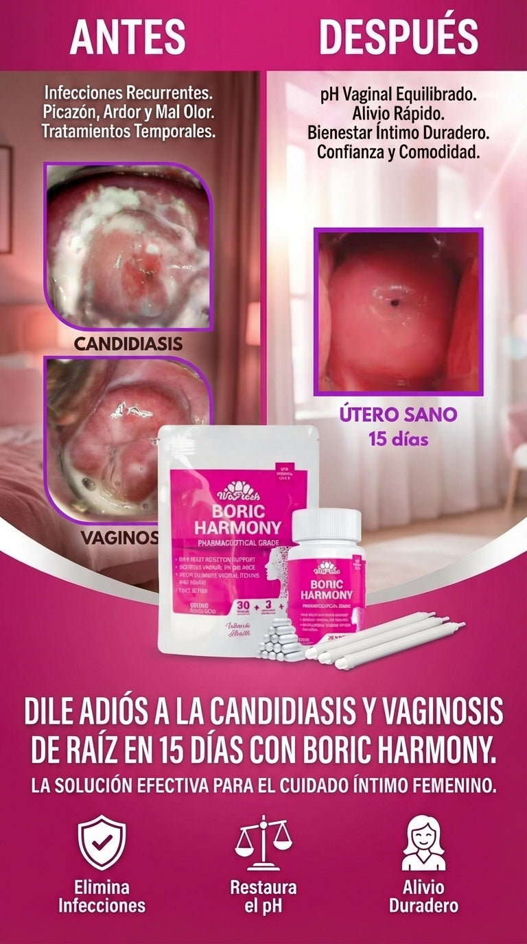 ÓVULOS DE ÁCIDO BÓRICO 600 MG BORIC HARMONY